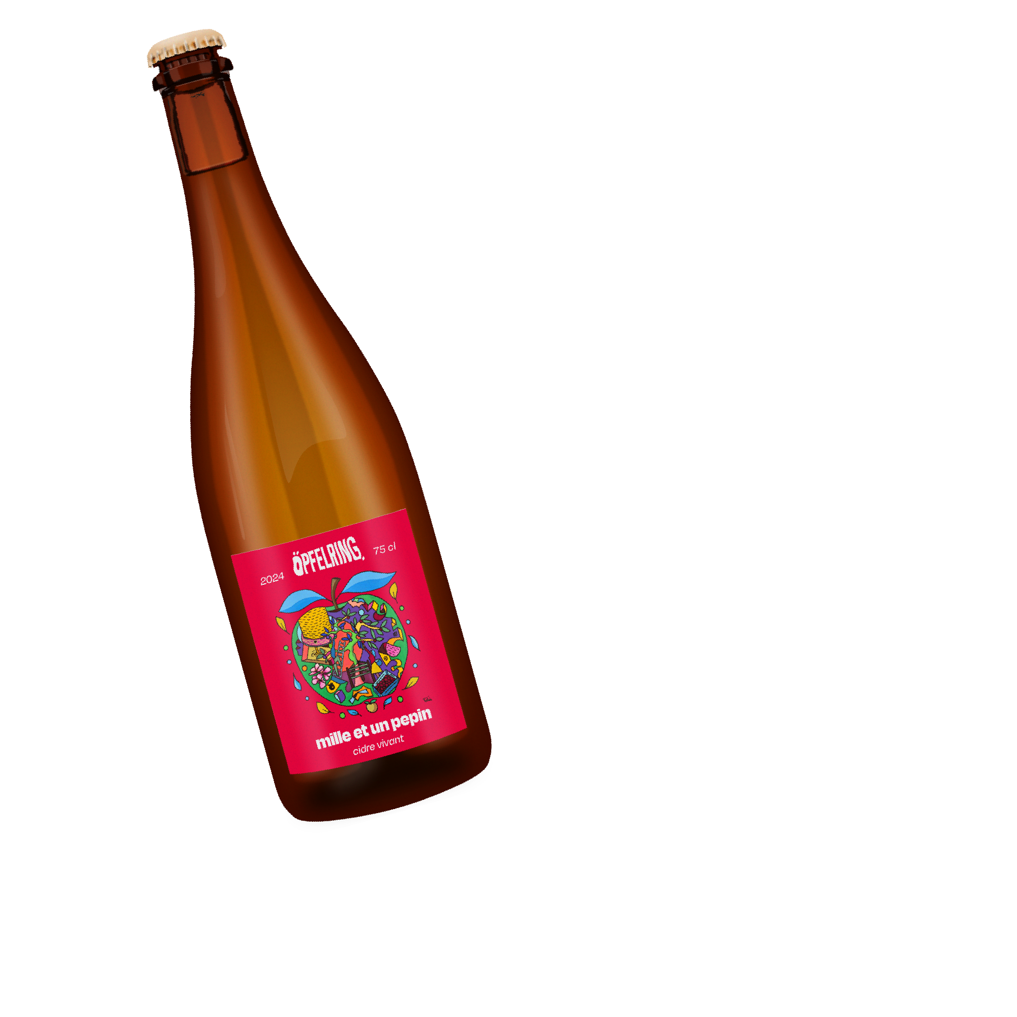 Öpfelring – Mille et un pepin – 2024 – cidre vivant